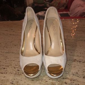 ALDO tan pumps